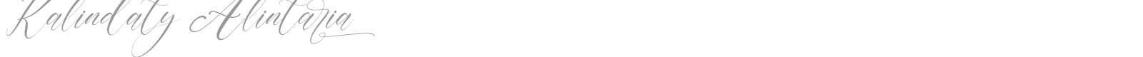 Kalindaty Alintaria font preview